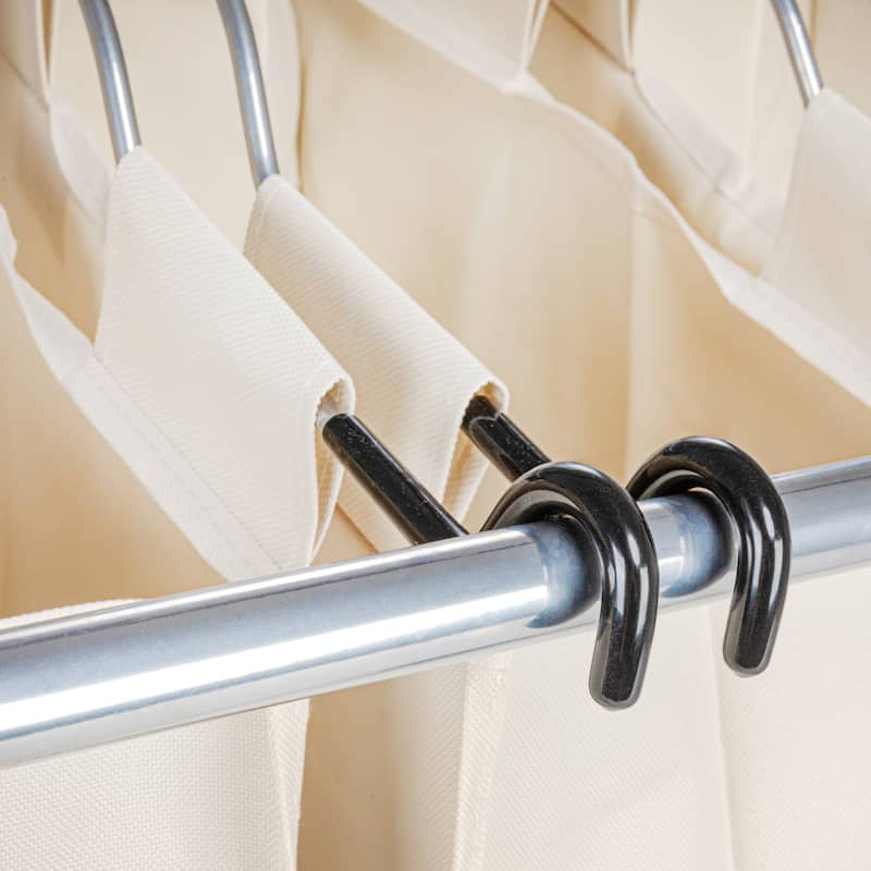 Household Essentials 4 Bag Laundry Sorter Cart with Washable and Removable Bags - 17.0"L x 34.0"W x 33.0"H