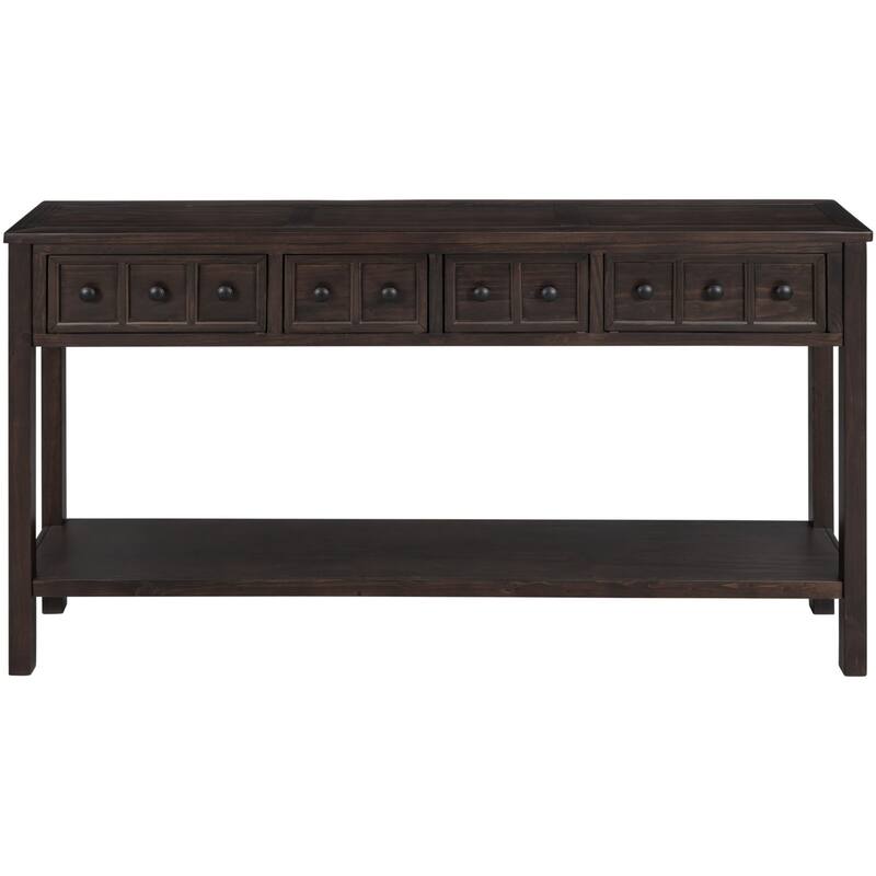 Multi-drawer entry console table