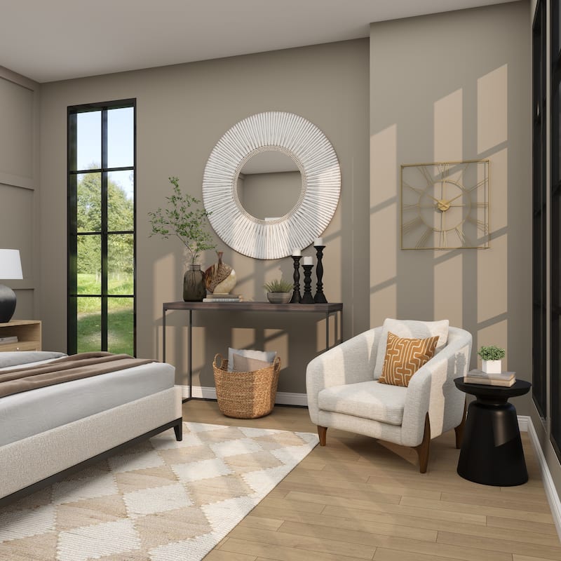 Wood Turned Style Pillar Candle Holder - Set of 3 Black, Gray - Roche River Decor