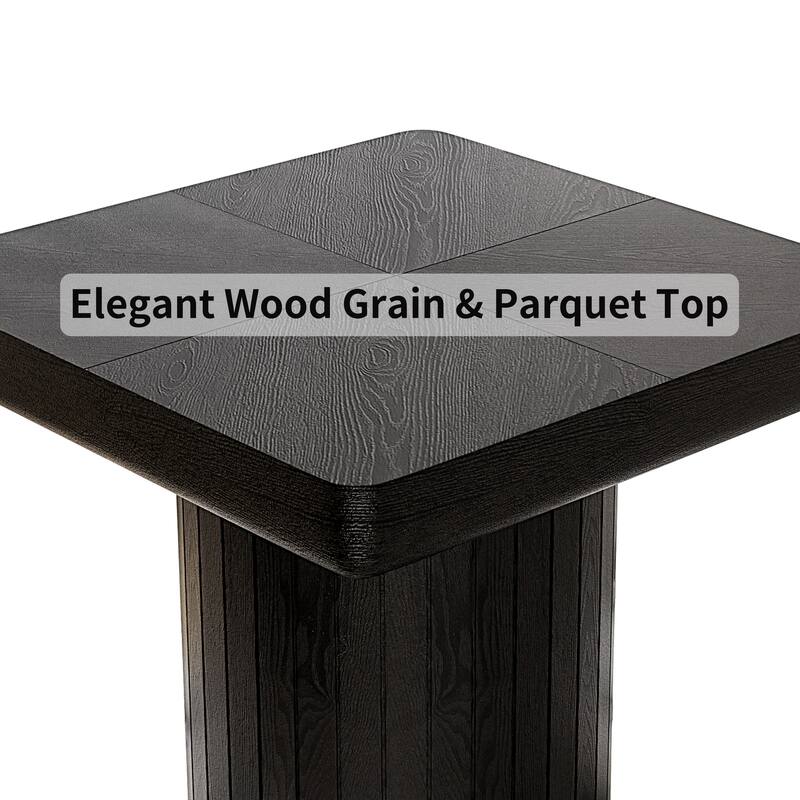 23.6'' Modern Solid Wood Veneer End Table