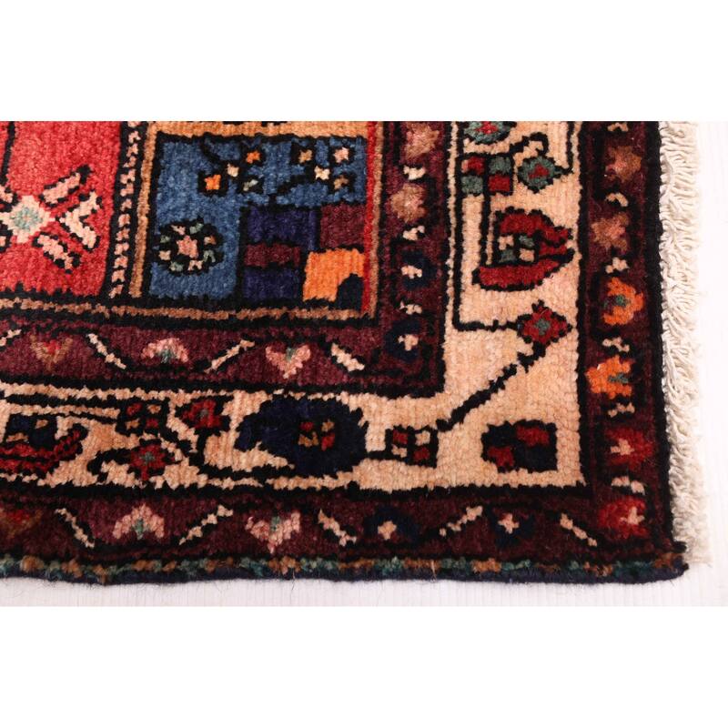 ECARPETGALLERY Hand-knotted Anadol Black, Red Wool Rug - 4'8 x 6'11