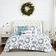 preview thumbnail 1 of 2, Happy Holidays Oversized Reversable 6-Piece Quilt Set Full - Queen - Happy Holidays Print