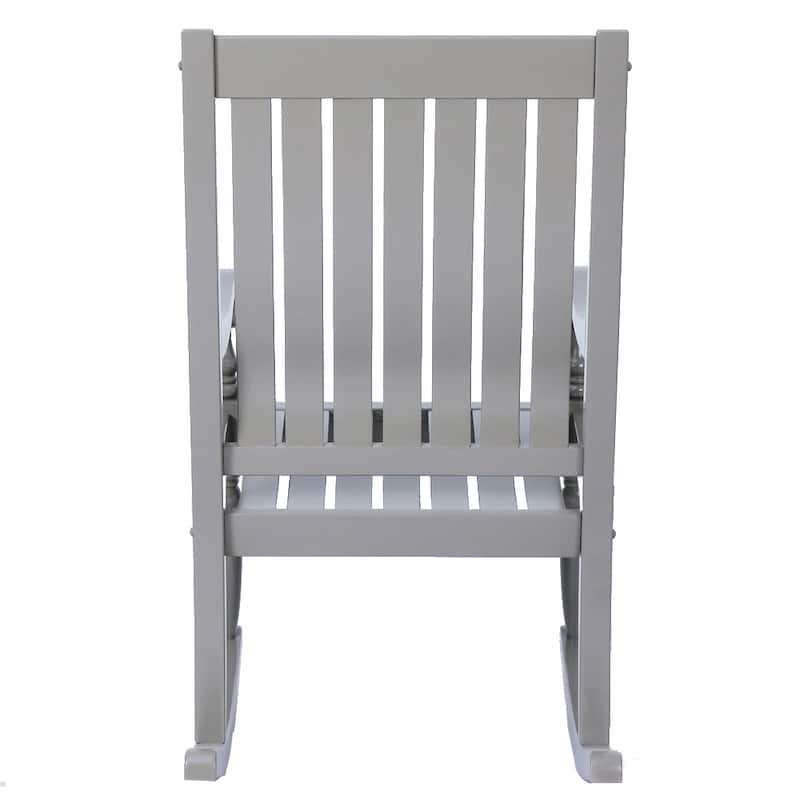Cambridge Casual Lyon Mahogany Oversize Wood Outdoor Rocking Chair