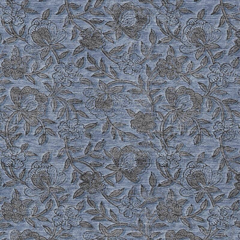 HomeRoots Floral Transitional Rectangle Outdoor Rug