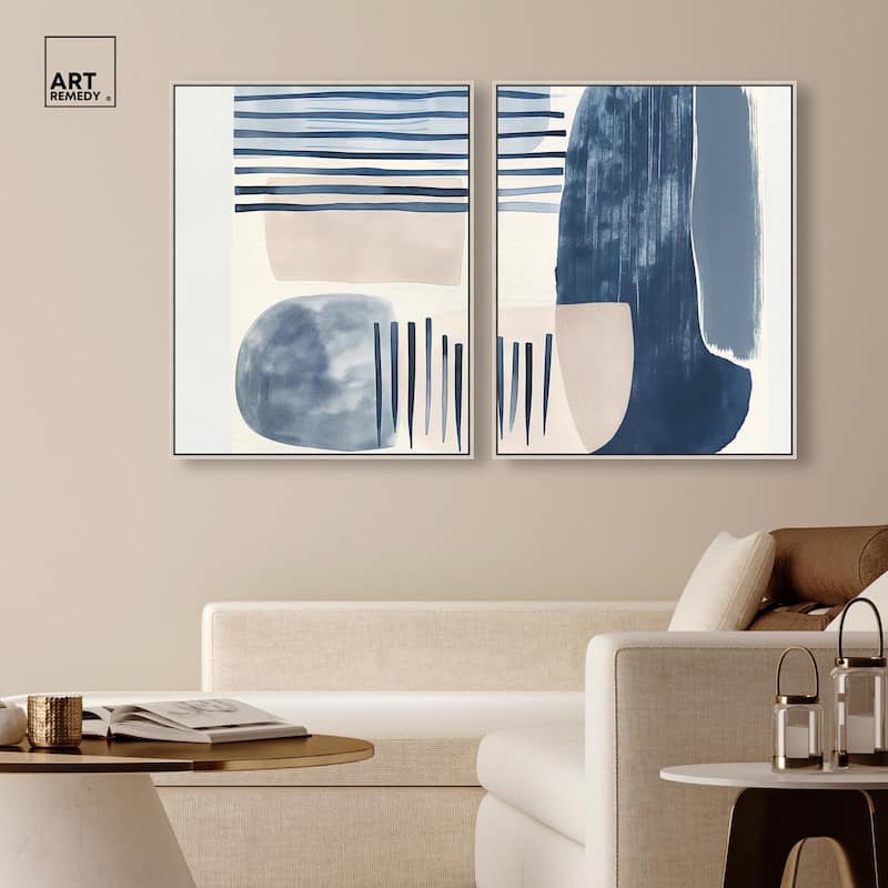 Fluid Inertia II Canvas Set of 2 by Art Remedy