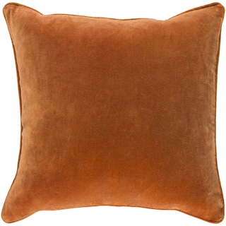 Decorative Vesey Orange 18-inch Throw Pillow Cover