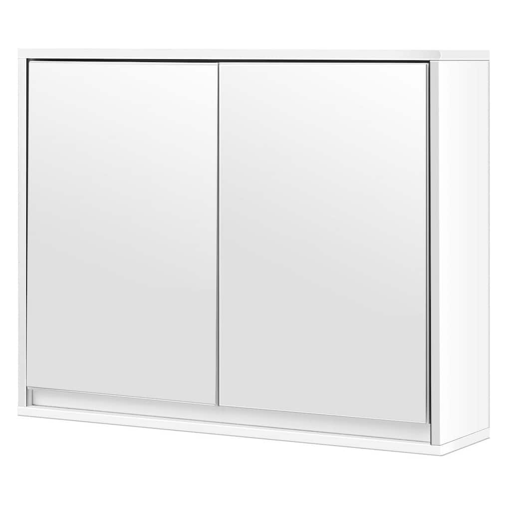 Costway Wall Mounted Bathroom Medicine Cabinet Storage Cabinet Double