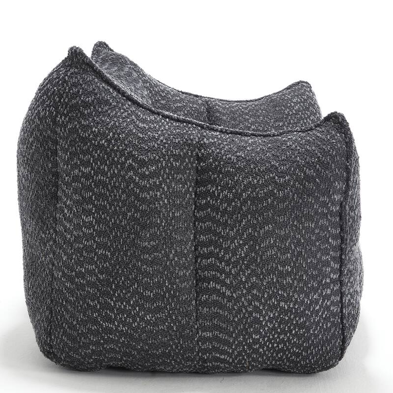 Chenille Lounge Chair with Armrests
