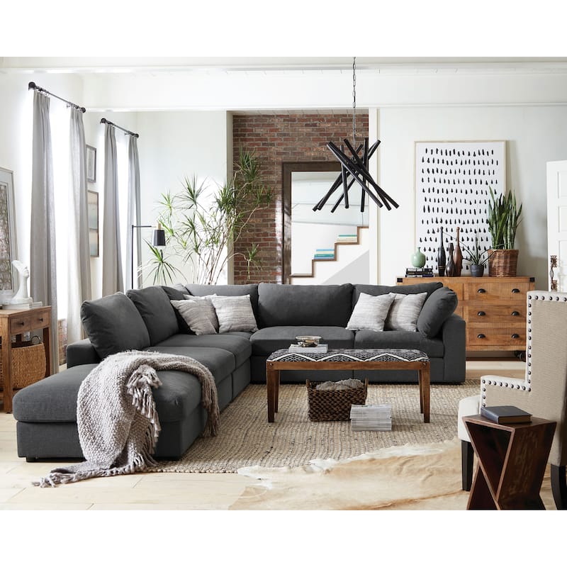 Serene 4-piece Upholstered Modular Sectional Sofa