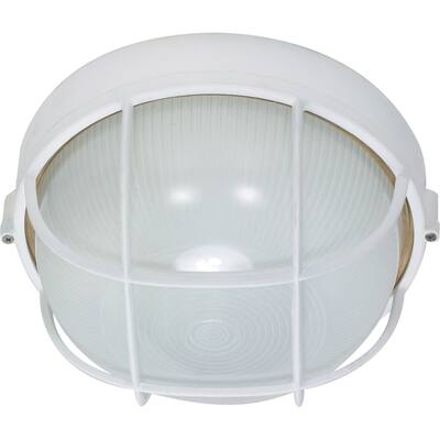 1-Light 10 In. Round Cage Bulk Head