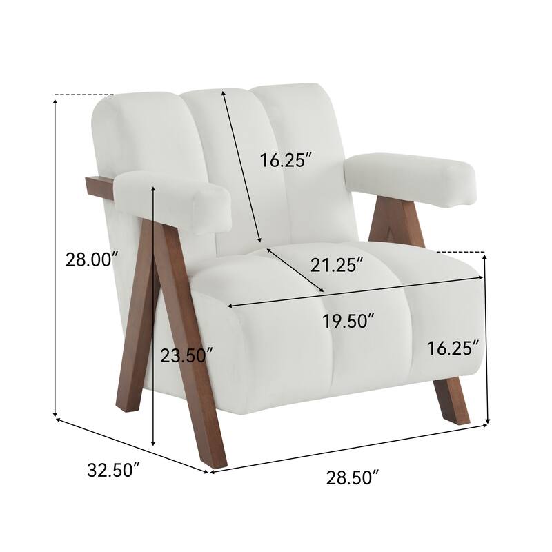 Delani Mid Century Upholstered Accent Chair by Christopher Knight Home