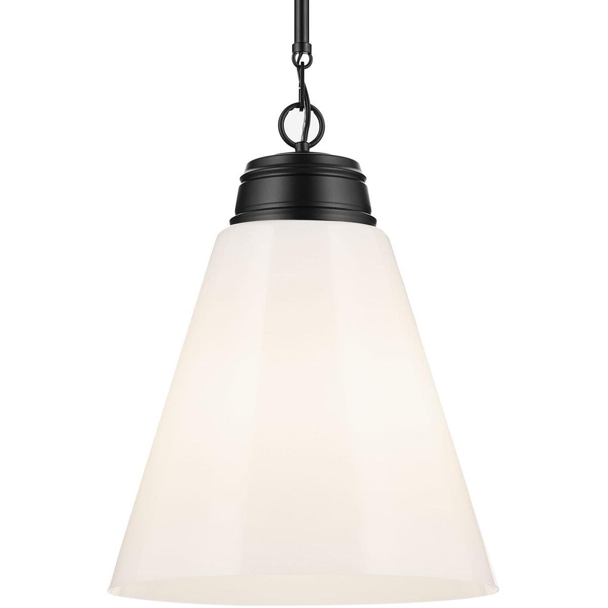 Kichler 52662 Marsailli 16" Wide Pendant with Glossy White Opal Glass