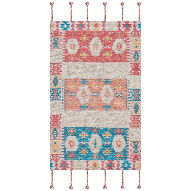 SAFAVIEH Handmade Saffron Marlee Modern Tribal Cotton Rug