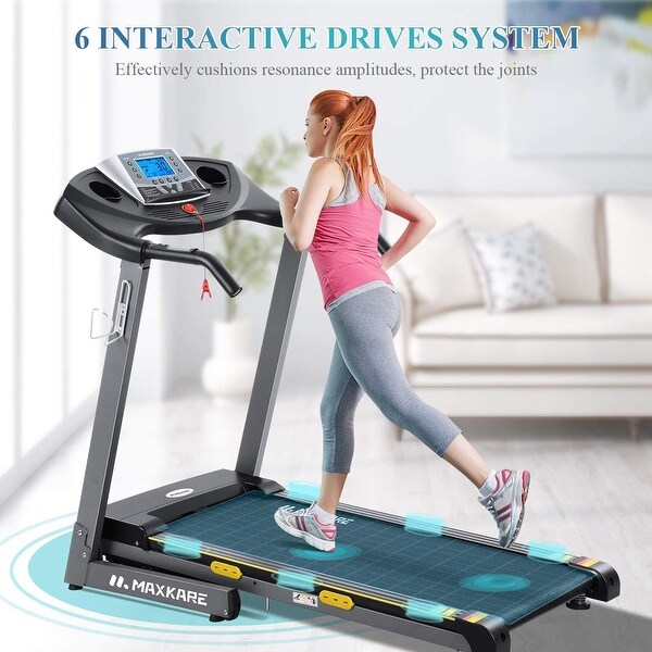 folding treadmill with electric incline