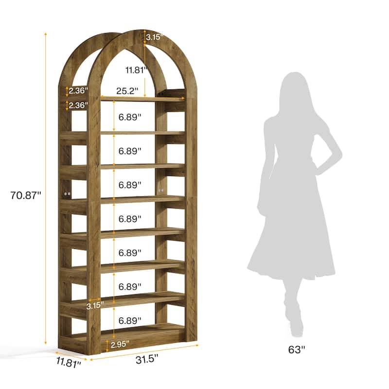 8-tier Bookshelves for Storage