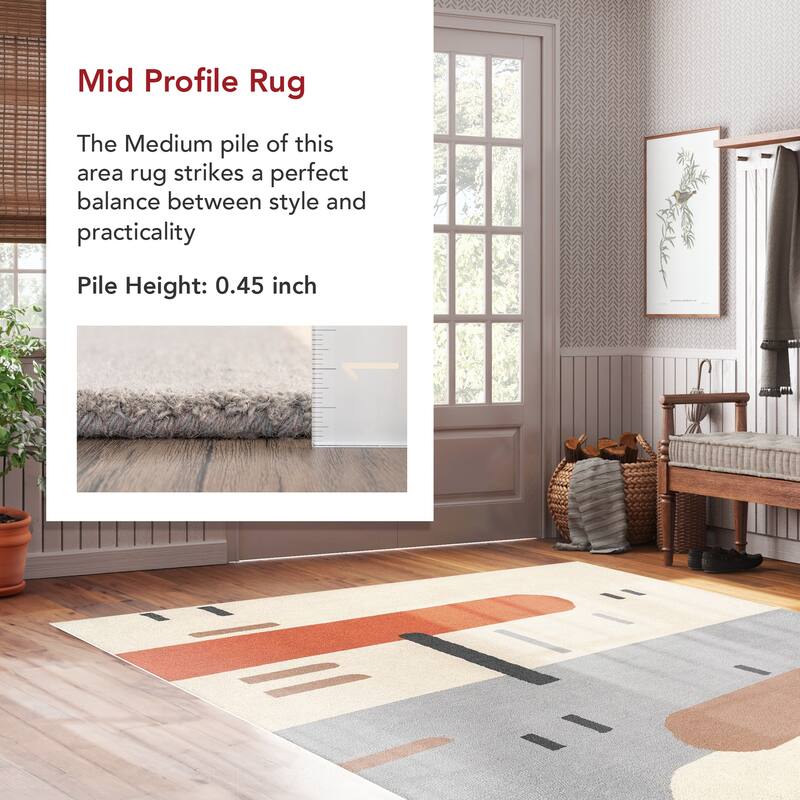 Nuloom Cori Wool Abstract Contemporary Area Rug
