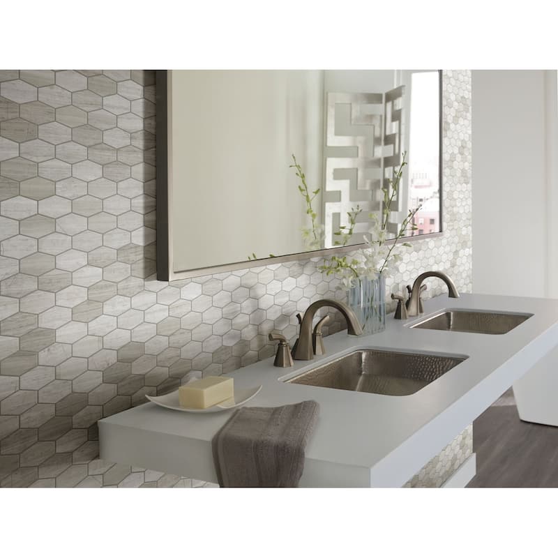 Shaw Chateau Stretch Hex Mosaic - 11-13/16" x 12-3/16" Hexagon