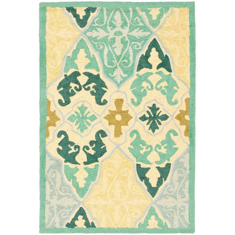 SAFAVIEH Handmade Chelsea Sabrija French Country Wool Rug - 1'8" x 2'6" - Multi