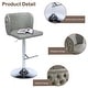 preview thumbnail 15 of 76, Upholstered Adjusatble Swivel Bar Stools Set of 2