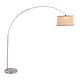 preview thumbnail 17 of 16, Strick & Bolton Isa Contemporary Nickel Arched Floor Lamp - N/A