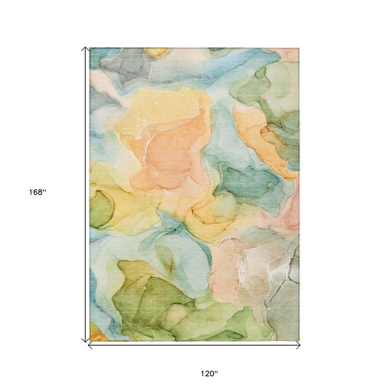 Dava Modern Art-Inspired Weather Resistant Timeless Fusion Outdoor Rug