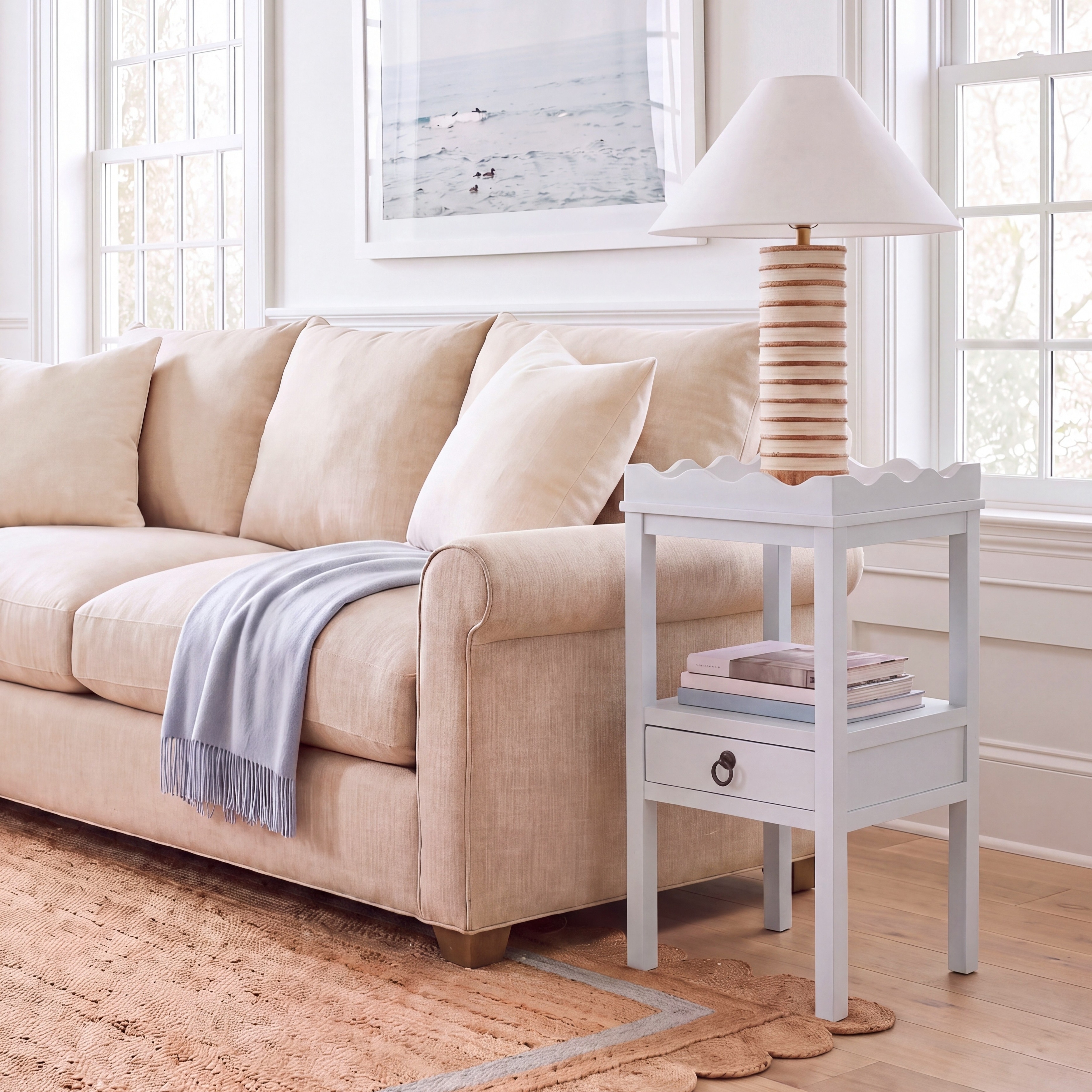 SAFAVIEH Darlyn One Traditional Pine Accent Table, Fully Assembled - 14"W x 13"D x 28"H