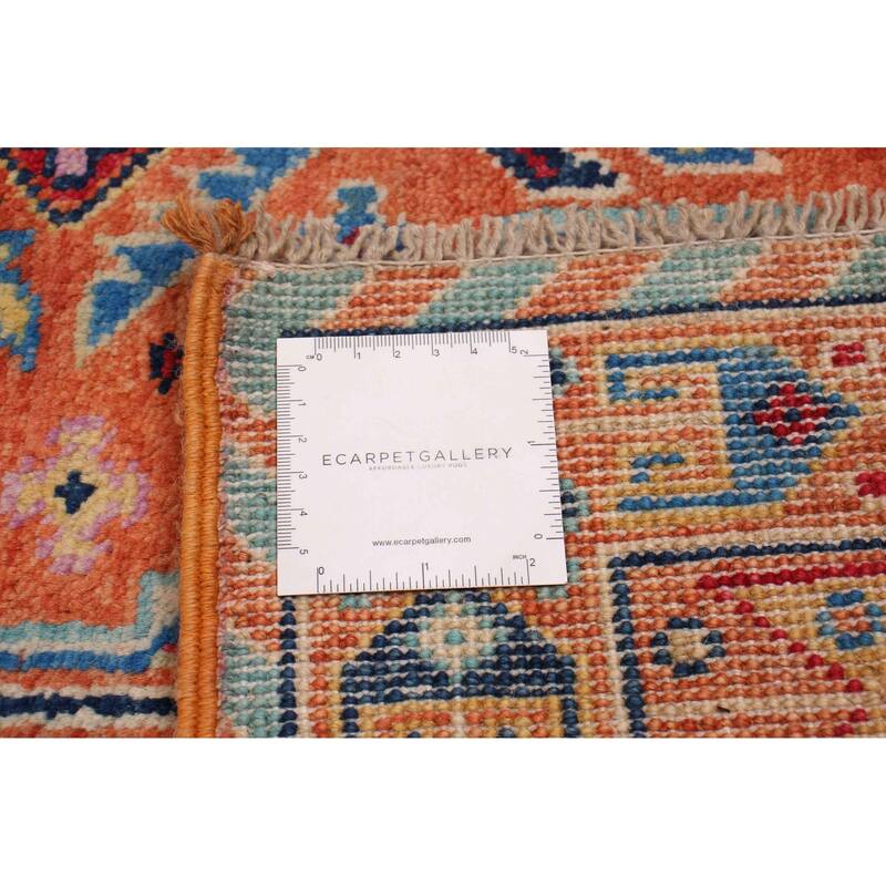 ECARPETGALLERY Hand-knotted Uzbek Ghazni Copper Wool Rug - 4'11 x 6'6