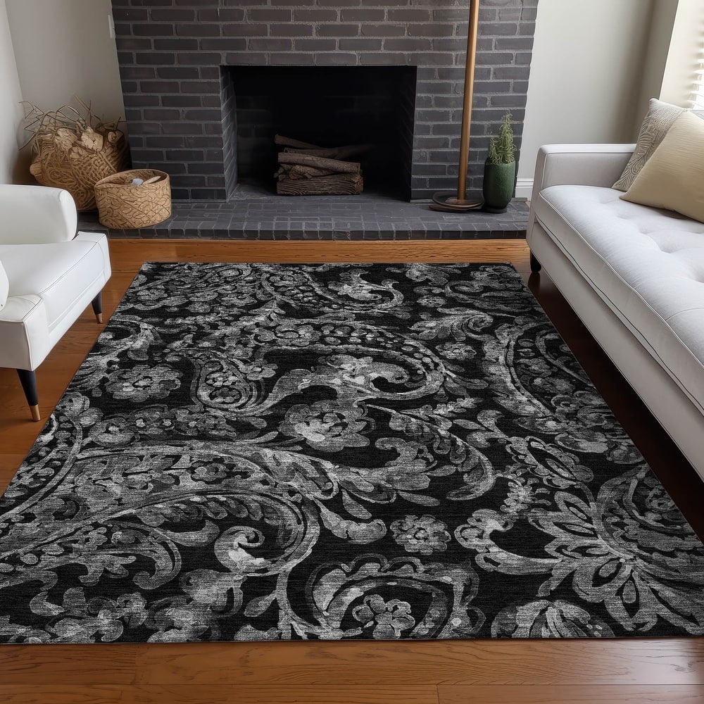 Premium Washable Super Soft Modern Paisley Mayfield Rug