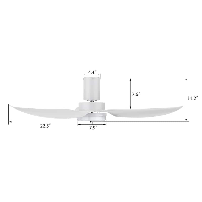 CARRO Haddington 45-inch Indoor Ceiling Fan with Light and Remote