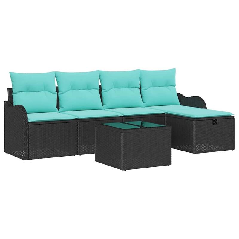 vidaXL 5/6 Piece Garden Sofa Set with Cushions - 90.9×46.1×27.2