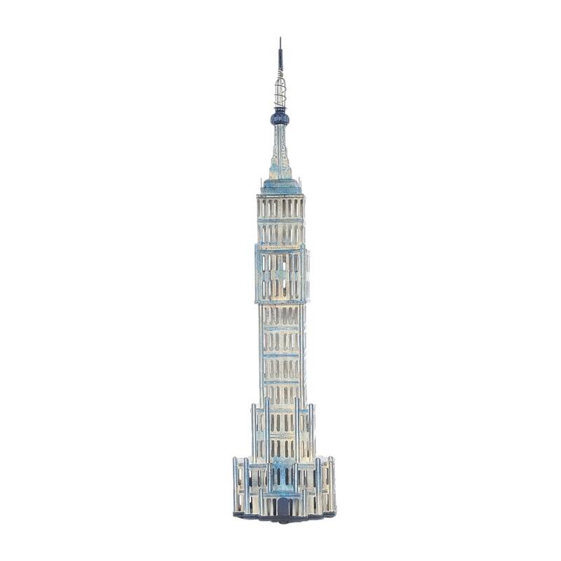 HomeRoots Empire State Buildingmodel Saving Box - 3.5' X '26' X '5.5