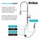 preview thumbnail 54 of 153, Kraus Britt Commercial 3-Function 1-Handle Pulldown Kitchen Faucet