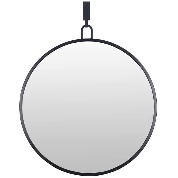 slide 2 of 11, Varaluz Stopwatch Round Accent Mirror - 30"W x 30"H - Black Black