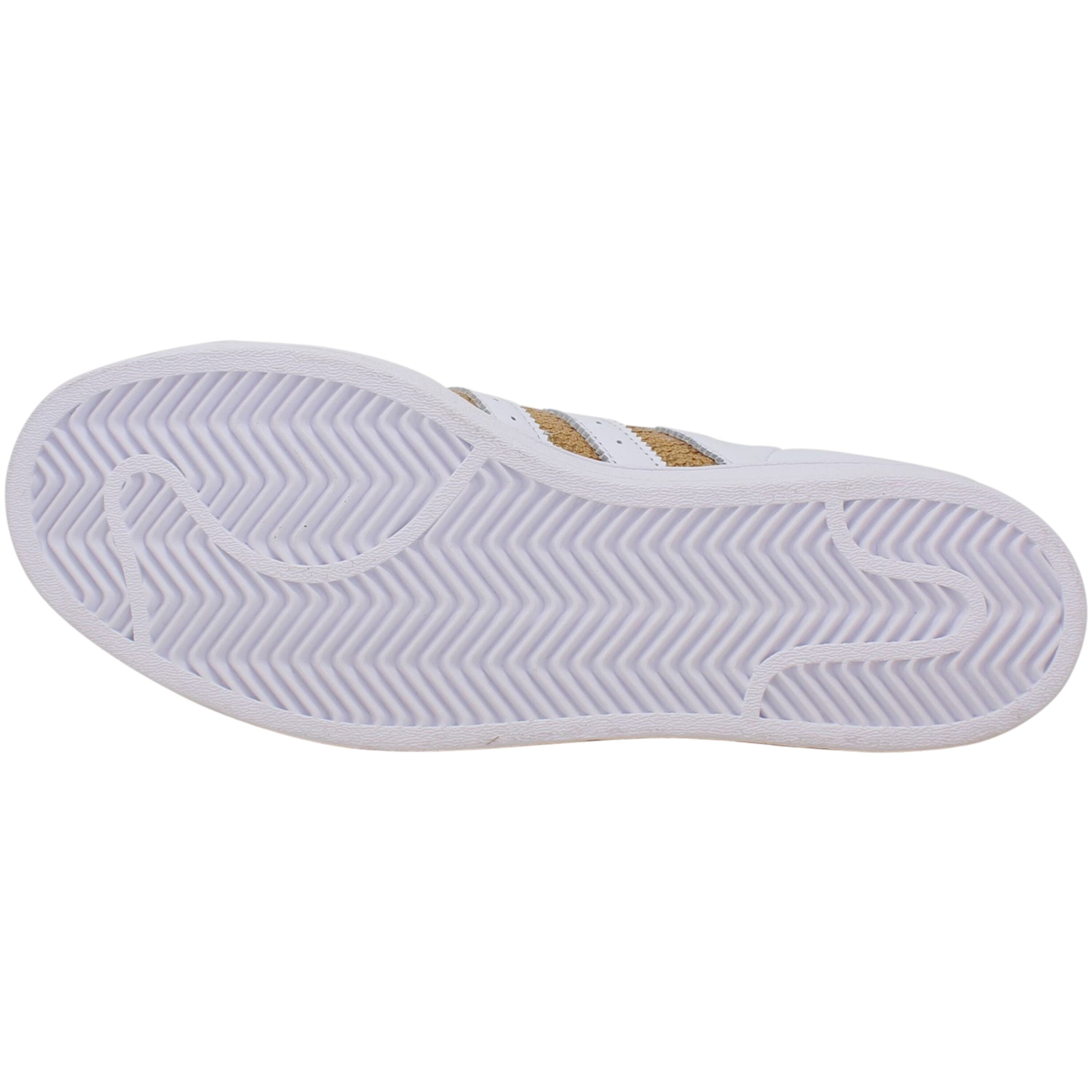 Adidas Superstar Cloud White/Gold Metallic/Cloud White G55658 Women's -  Overstock - 35120543