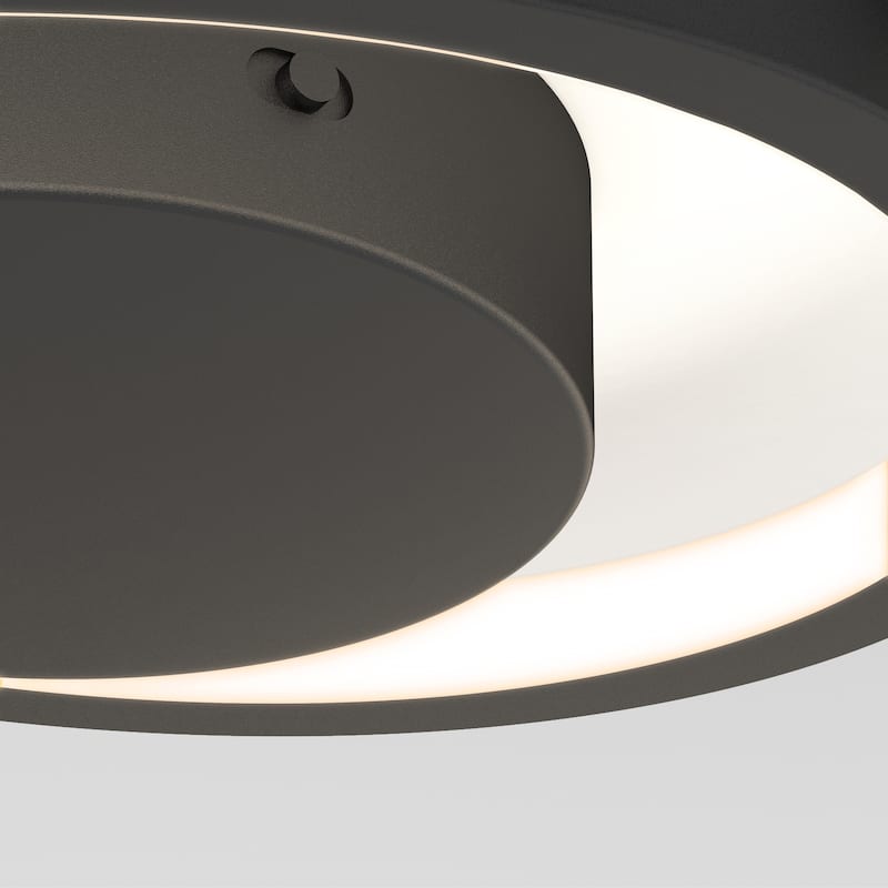 Artika Salto Flushmount Ceiling Light, Black