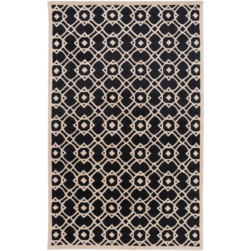 Hand-tufted Karen Contemporary Geometric Wool Area Rug