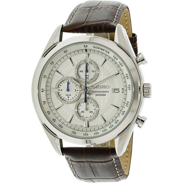 leather seiko watches for men