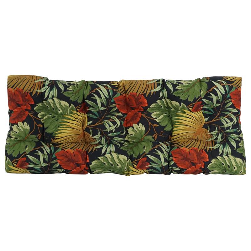 Tufted Indoor/Outdoor Bench Cushion (Multiple widths from 46 to 60 inch)