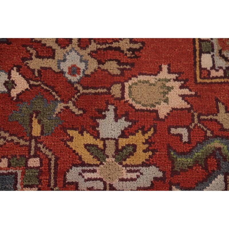 Heriz-Serapi Area Rug Handmade Wool Carpet - 8'11"x 11'10"