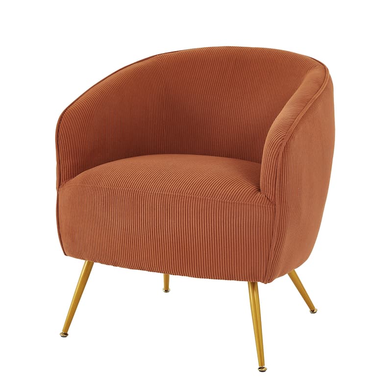 Modern Corduroy Channel Living Room Chair