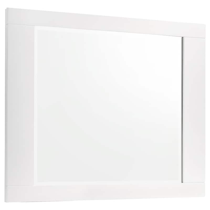 Felicity Glossy White Bedroom Set with LED Lighting