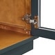 preview thumbnail 33 of 51, Buffet Cabinet with Glass Doors, Arched Cabinet with Adjustable Shelves, Kitchen Storage Cabinet with Rebound Device