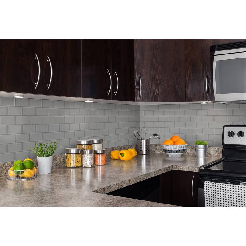 Ackland AKM-G-2X4SW-CA 12" x 12" Glass Brick Wall Mosaic Tile - Glossy