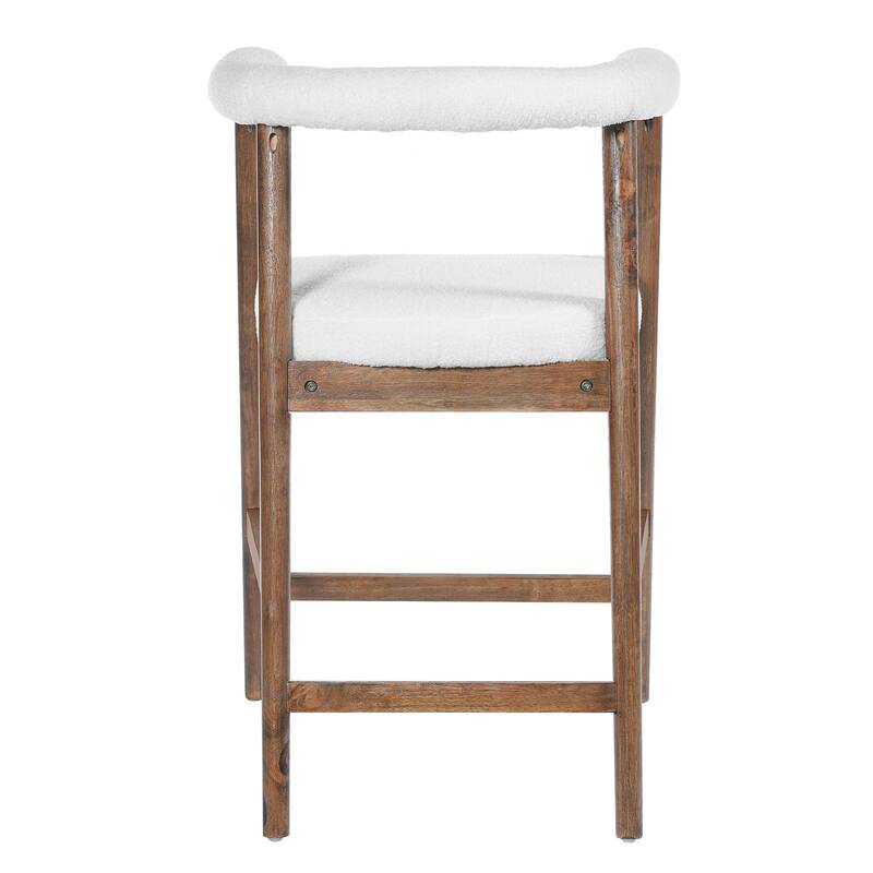 Christopher Knight Home - Modern Wooden Bar Stools with Back - Set of 2