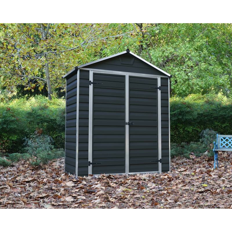 Skylight 6 ft. Midnight Grey Garden Outdoor Storage Shed