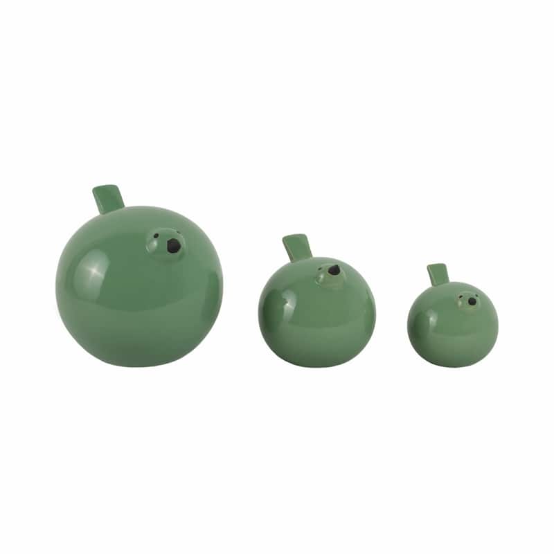 Ceramic Family Of Bird Figurines Set of 3 - 4/6/7"