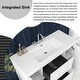 preview thumbnail 135 of 152, Floating Bathroom Vanity with Integrated Resin Top