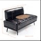 preview thumbnail 20 of 28, 55"W Faux Leather End of Bed Bench With side table