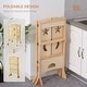 preview thumbnail 11 of 25, Qaba Kids Step Stool Folding Design, Bed Step Stool - 22" L x 22" W x 36.5" H