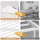 preview thumbnail 21 of 21, Daybed with Trundle, Metal Twin Size Day Bed with Stylish Headboard, Sofa Bed Frame with Pop Up Foldable Trundle Bed